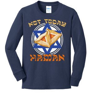 Not Today Haman  Kids Long Sleeve Shirt