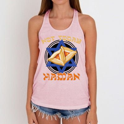 Not Today Haman  Women's Knotted Racerback Tank