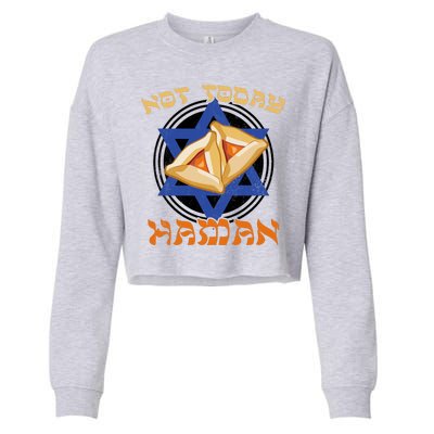 Not Today Haman  Cropped Pullover Crew