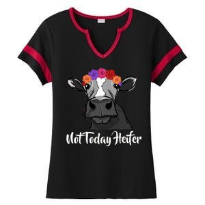 Not Today Heifer Ladies Halftime Notch Neck Tee