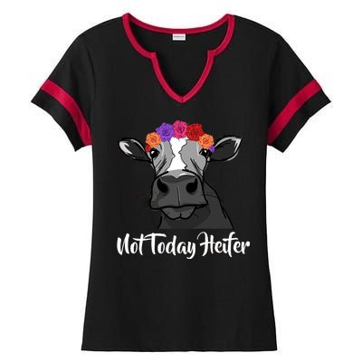 Not Today Heifer Ladies Halftime Notch Neck Tee