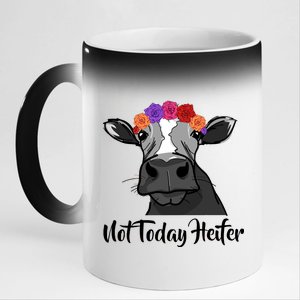 Not Today Heifer 11oz Black Color Changing Mug