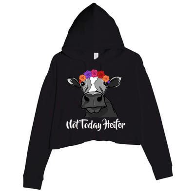 Not Today Heifer Crop Fleece Hoodie