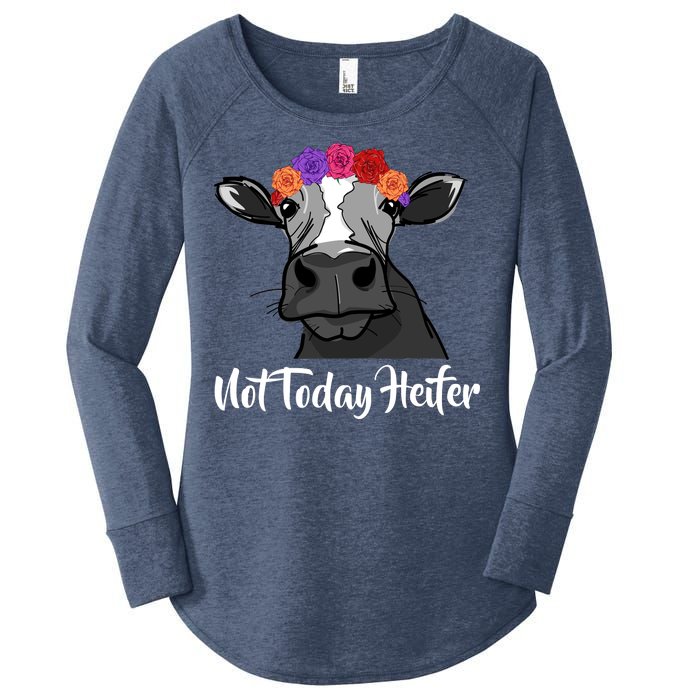 Not Today Heifer Women's Perfect Tri Tunic Long Sleeve Shirt