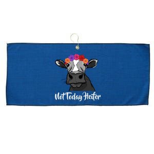 Not Today Heifer Large Microfiber Waffle Golf Towel