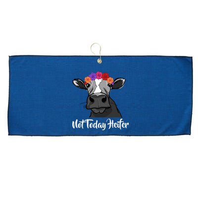 Not Today Heifer Large Microfiber Waffle Golf Towel