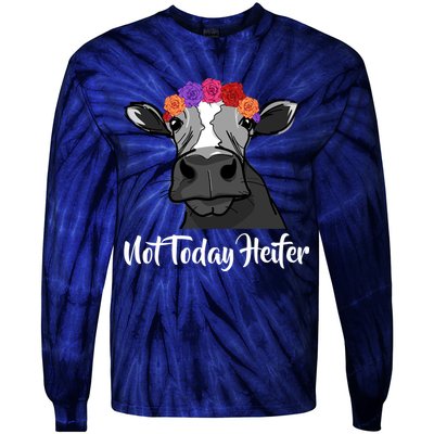 Not Today Heifer Tie-Dye Long Sleeve Shirt