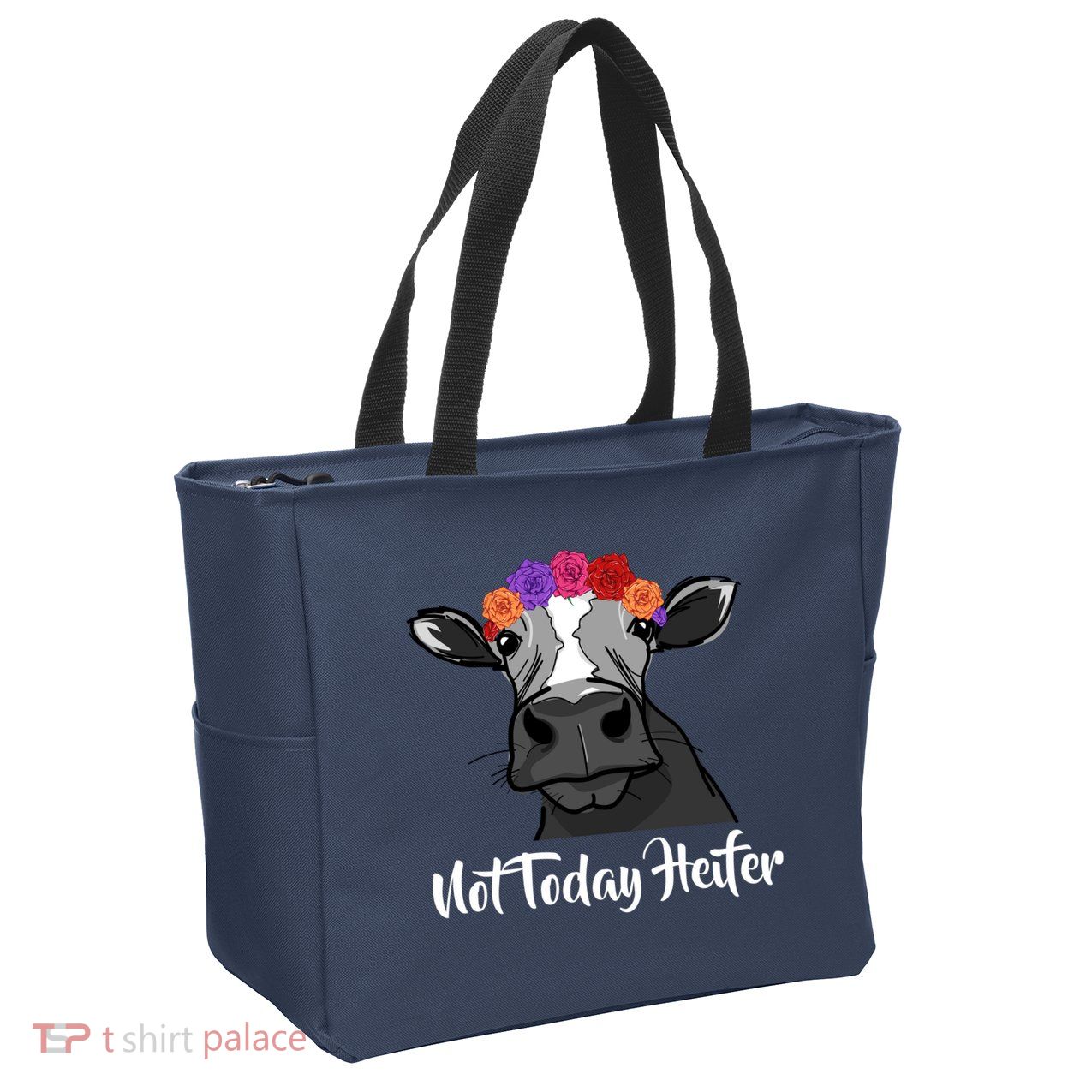 Not Today Heifer Zip Tote Bag