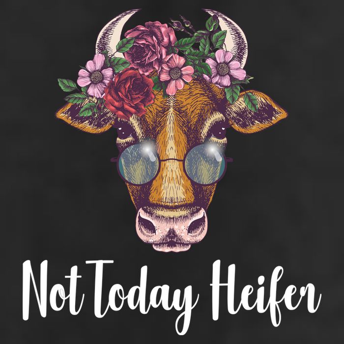 Not Today Heifer Funny Cool Comfort Performance Bucket Hat
