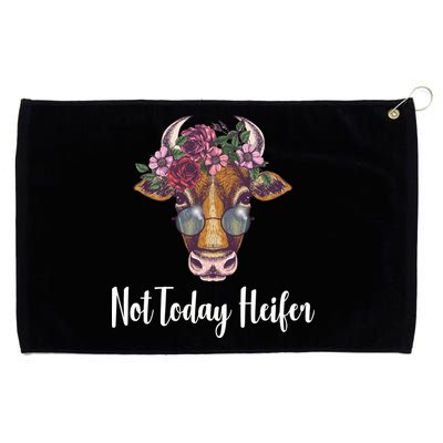 Not Today Heifer Funny Grommeted Golf Towel