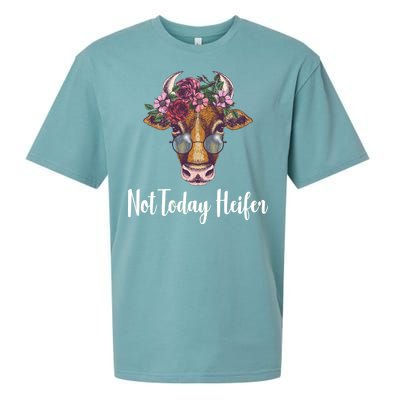 Not Today Heifer Funny Sueded Cloud Jersey T-Shirt