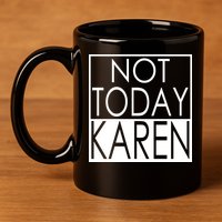Not Today Karen 11oz C Handle Ceramic Mug