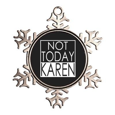 Not Today Karen Metallic Star Ornament