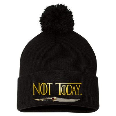 Not Today Limited Edition Pom Pom 12in Knit Beanie