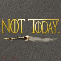 Not Today Limited Edition Cotton Canvas Backpack