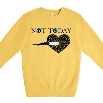 Not Today Night King Slayer Premium Crewneck Sweatshirt