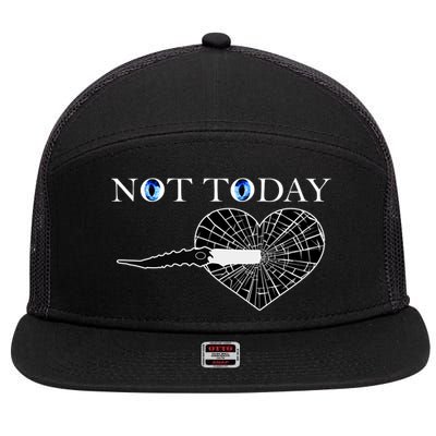 Not Today Night King Slayer 7 Panel Mesh Trucker Snapback Hat