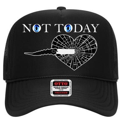 Not Today Night King Slayer High Crown Mesh Back Trucker Hat