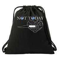 Not Today Night King Slayer Drawstring Bag