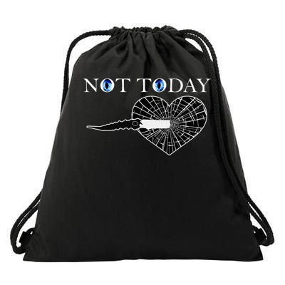 Not Today Night King Slayer Drawstring Bag