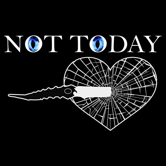 Not Today Night King Slayer Drawstring Bag