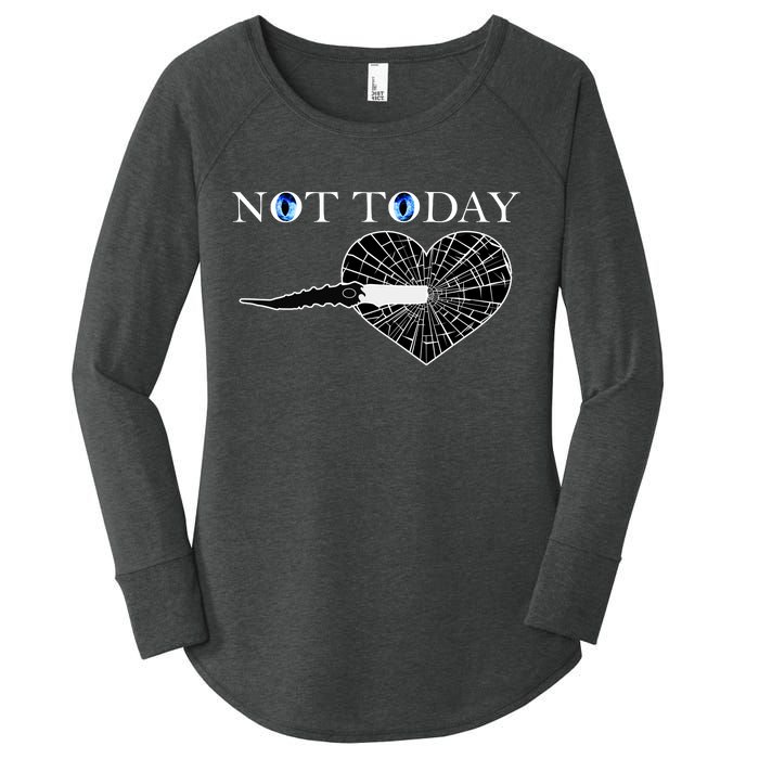 Not Today Night King Slayer Women's Perfect Tri Tunic Long Sleeve Shirt