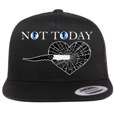 Not Today Night King Slayer Flat Bill Trucker Hat