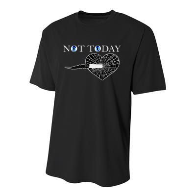 Not Today Night King Slayer Youth Performance Sprint T-Shirt