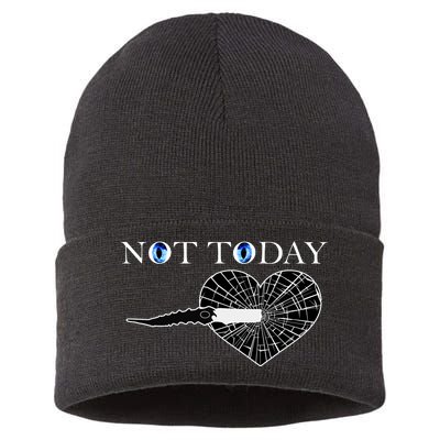 Not Today Night King Slayer Sustainable Knit Beanie