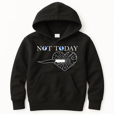 Not Today Night King Slayer Kids Hoodie