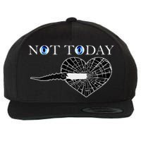 Not Today Night King Slayer Wool Snapback Cap