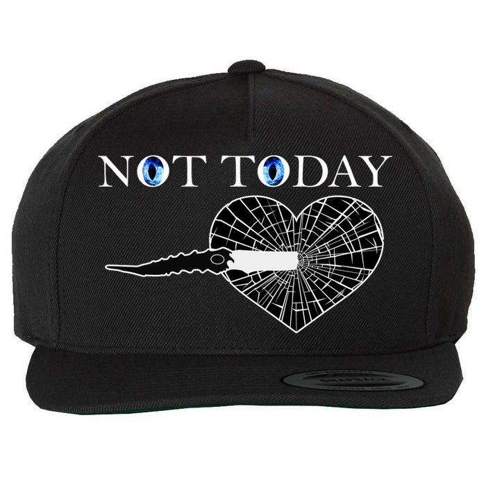 Not Today Night King Slayer Wool Snapback Cap