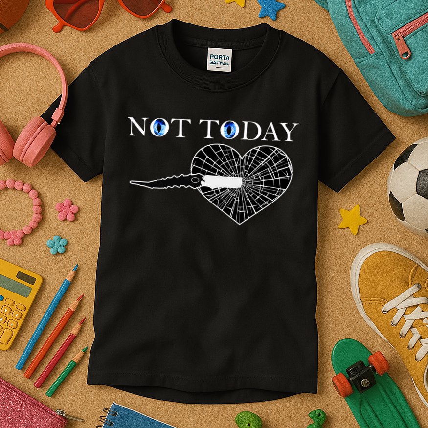 Not Today Night King Slayer Kids T-Shirt