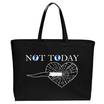 Not Today Night King Slayer Cotton Canvas Jumbo Tote