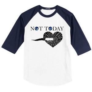 Not Today Night King Slayer Baseball Sleeve Shirt