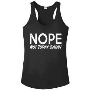 Not Today Satan Ladies PosiCharge Competitor Racerback Tank