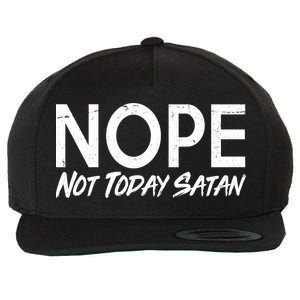 Not Today Satan Wool Snapback Cap