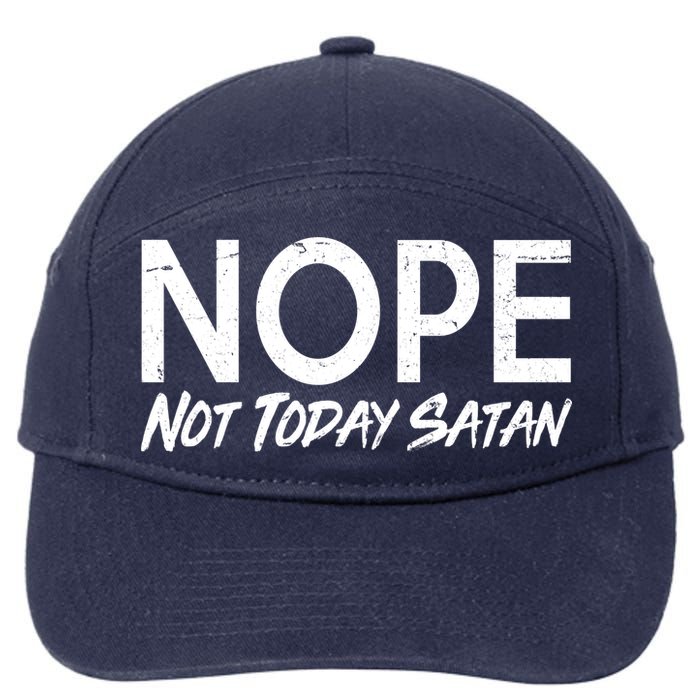 Not Today Satan 7-Panel Snapback Hat