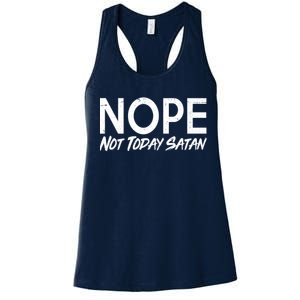 Not Today Satan Women's Racerback Tank