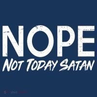 Not Today Satan Zip Tote Bag