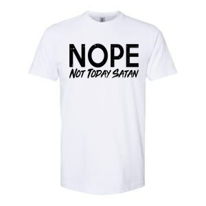 Not Today Satan Softstyle® CVC T-Shirt