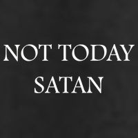 Not Today Satan Funny Devil 7 Panel Mesh Trucker Snapback Hat
