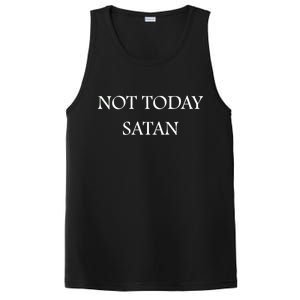 Not Today Satan Funny Devil PosiCharge Competitor Tank