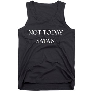 Not Today Satan Funny Devil Tank Top