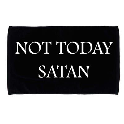 Not Today Satan Funny Devil Microfiber Hand Towel