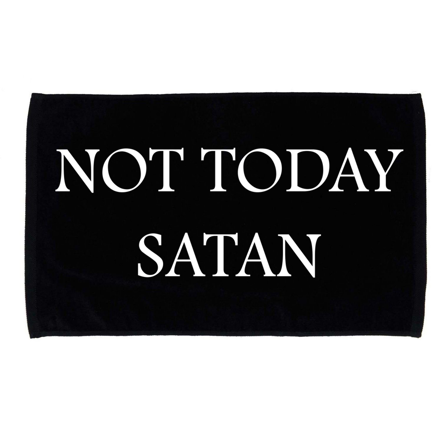 Not Today Satan Funny Devil Microfiber Hand Towel