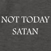 Not Today Satan Funny Devil Vector Backpack