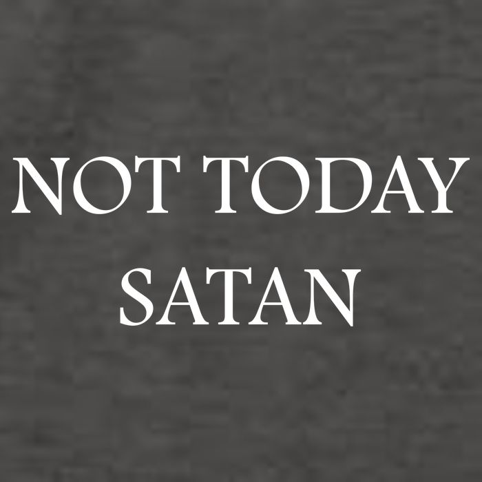 Not Today Satan Funny Devil Vector Backpack