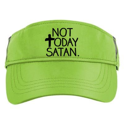 Not Today Satan Jesus Cross Adult Drive Performance Visor