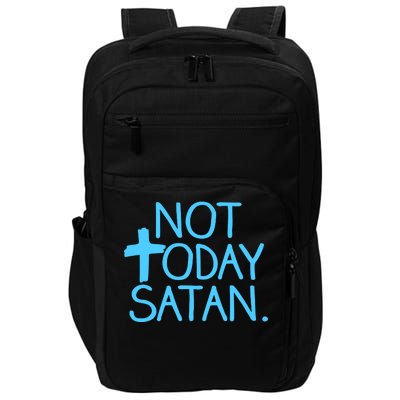 Not Today Satan Jesus Cross Impact Tech Backpack